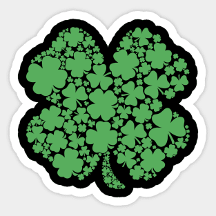 lucky clover st patricks day Sticker